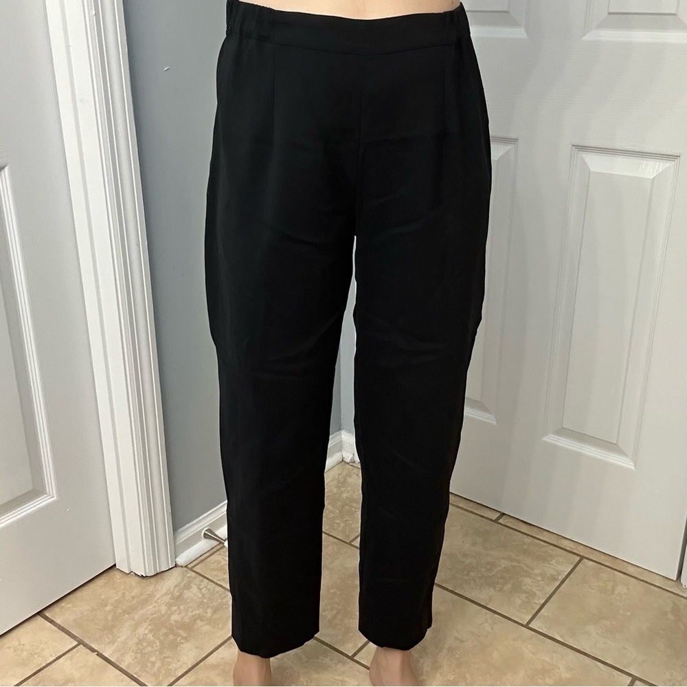 MaxMara Pants Black Trousers Straight Leg High Waisted Work Size Medium